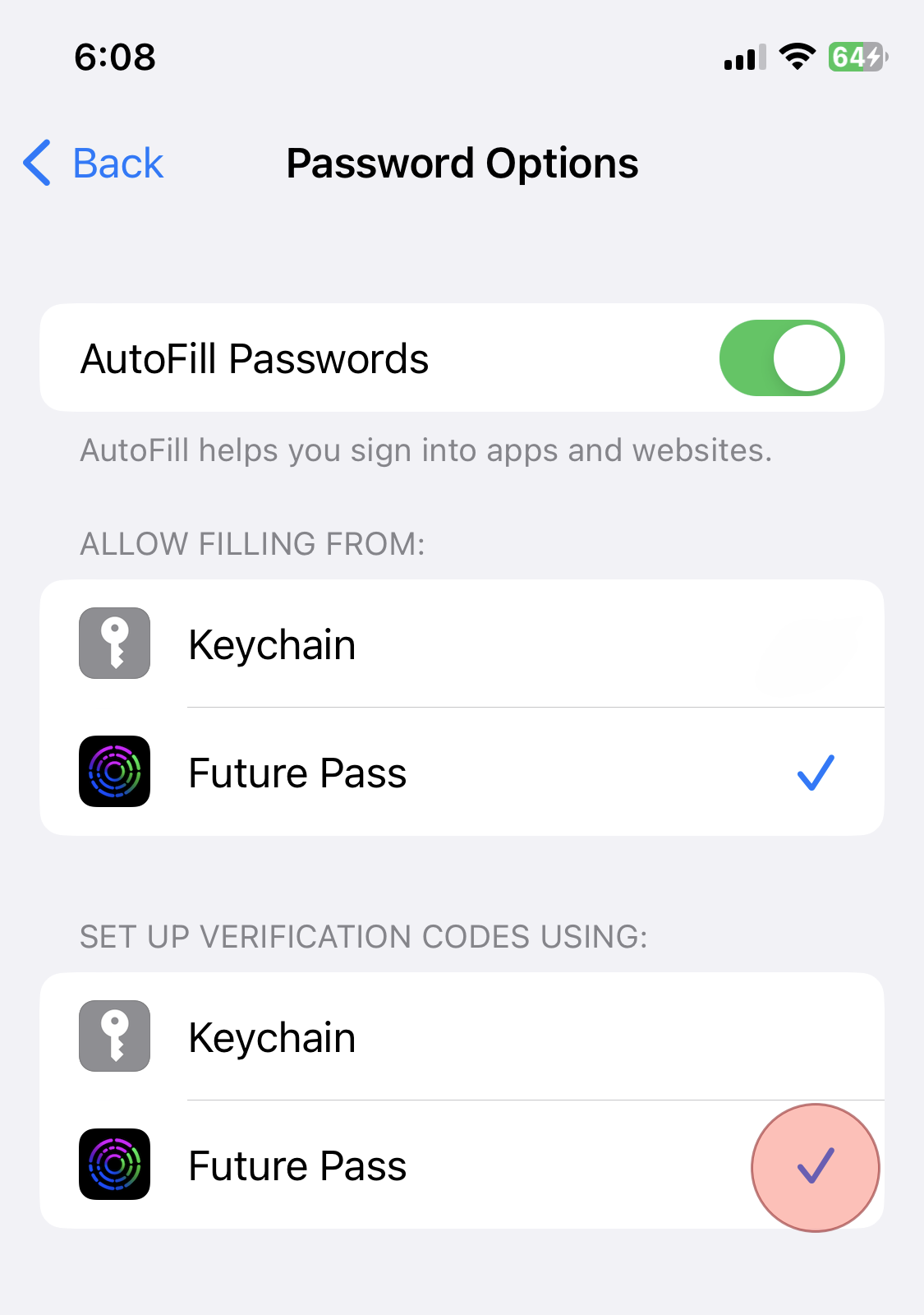 Authenticator Settings Step 3